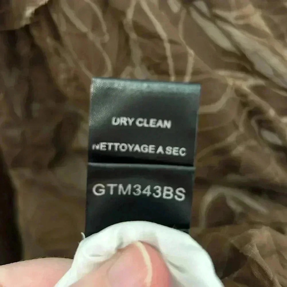 BCBG Brown, Ruffle Skirt Dress, Sz 12 - Picture 5 of 8